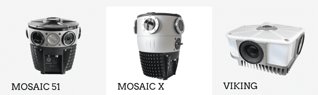 mosaic 51, mosaic x and mosaic viking cameras