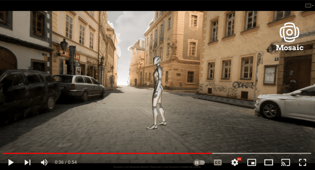 The Mosaic X 360º mobile mapping camera data creates highly photorealistic 3d models at scale for use in Unreal Engine 5.