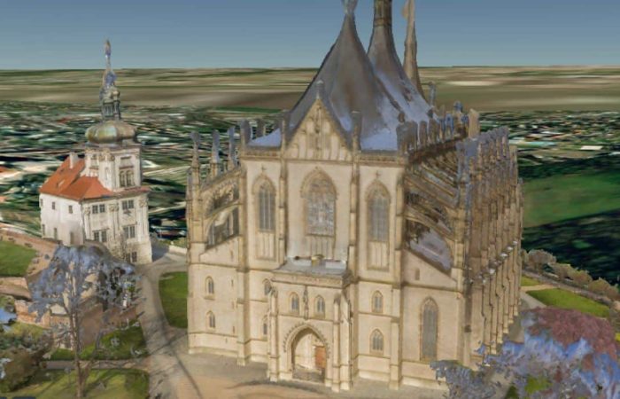 Kutna Hora Viking Cesium, mobile mapping camera data creates high resolution 3d model