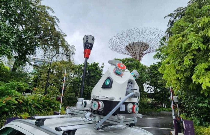 mosaic x camera in singapore with greehill and riegl lidar scanner