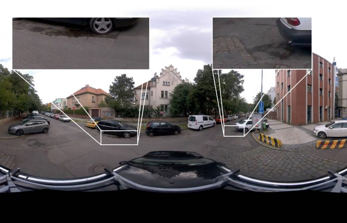road inspection and surveying with mosaic cameras
