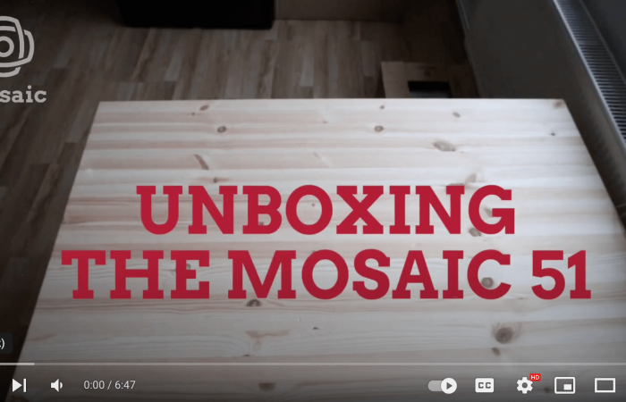 unboxing the mosaic cameras