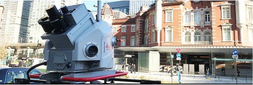 Leica Pegasus:Two Ultimate a full mobile mapping system from Leica, parked at the Tokyo Station.