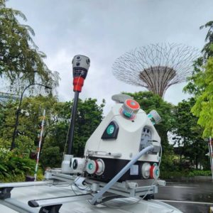 mosaic x camera in singapore with greehill and riegl lidar scanner