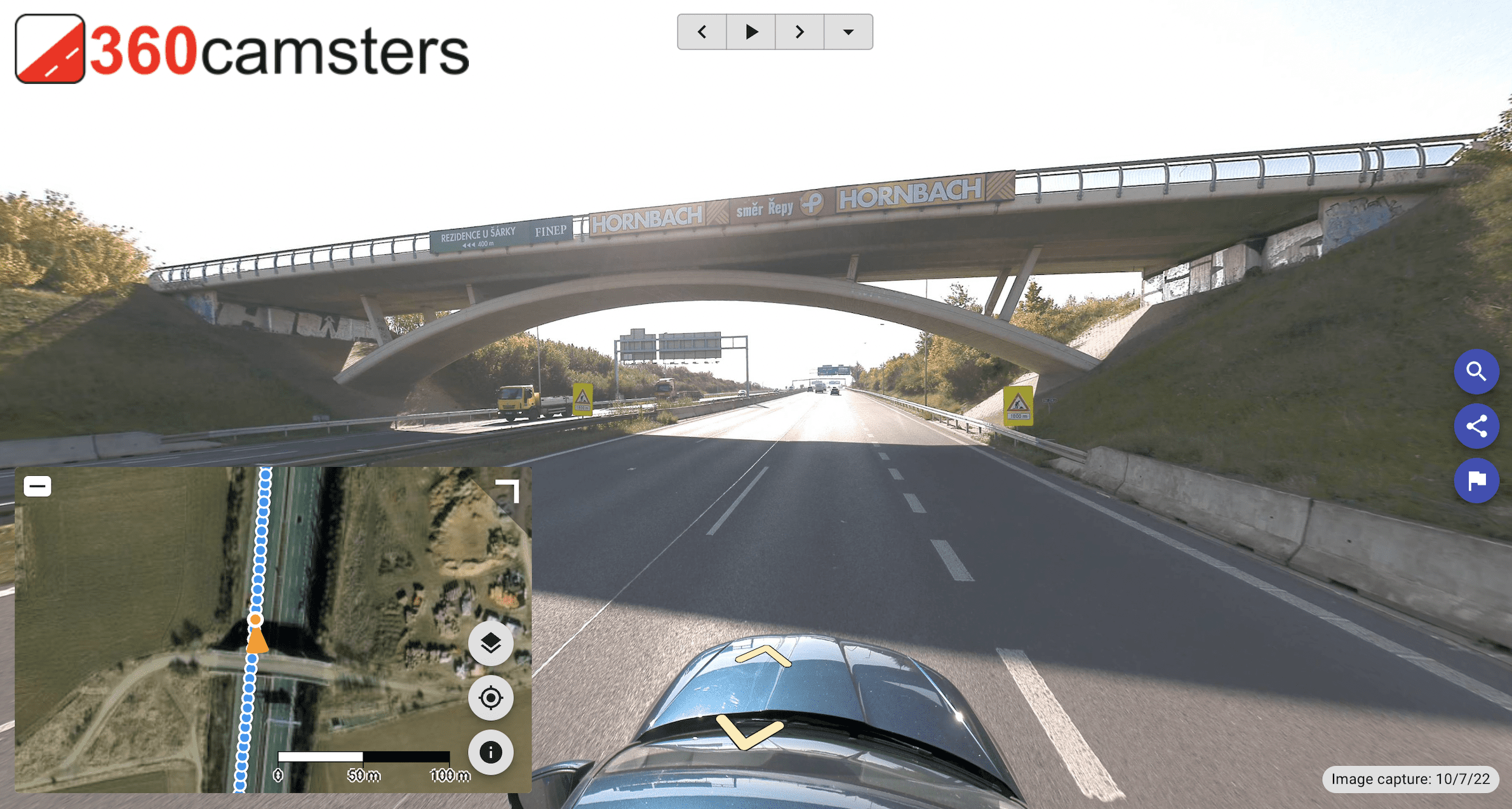 mosaic x sample data set, on the highway, capturing data while driving 138 km/hr